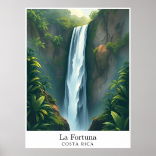 Poster Cachoeira La Fortuna, Costa Rica – Quedas Tropicai