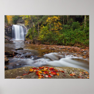 Poster Cachoeira Looking Glass Pisgah National Forest