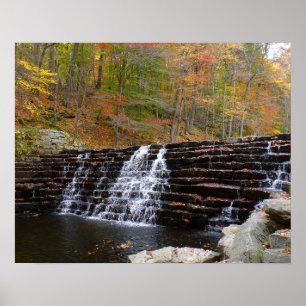 Poster Cachoeira no Laurel Hill State Park I