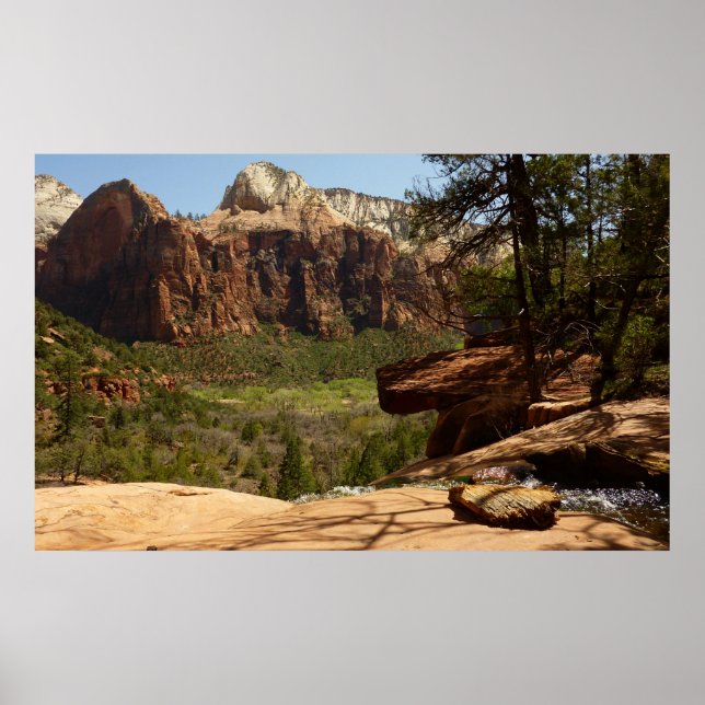 Pôster Cachoeira nos Emerald Pools no Zion National Park (Frente)