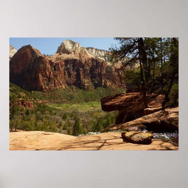 Pôster Cachoeira nos Emerald Pools no Zion National Park (Frente)