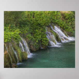 Pôster Cachoeira, Parque Nacional dos Lagos de Plitvice e