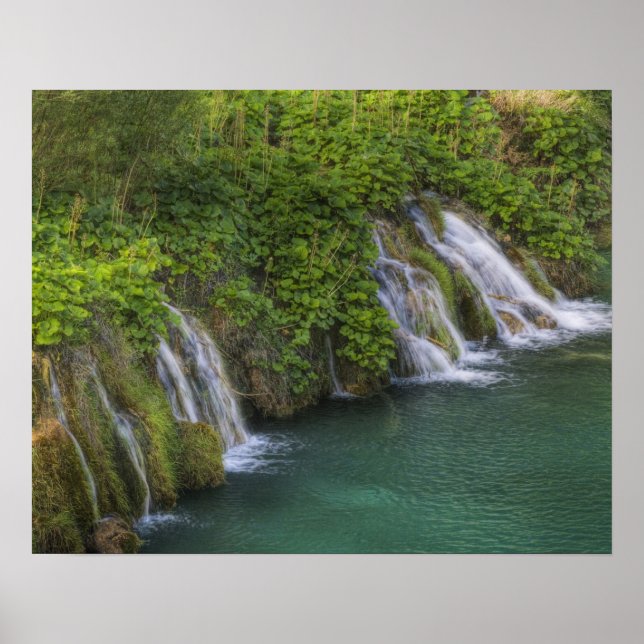 Pôster Cachoeira, Parque Nacional dos Lagos de Plitvice e (Frente)