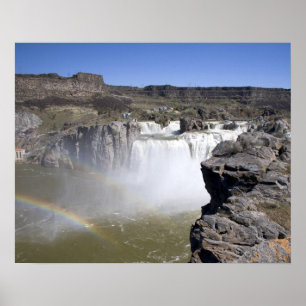 Pôster Cachoeira Shoshone no rio Snake em Twin Falls,