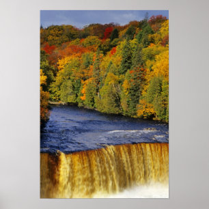 Poster Cachoeira Superior de Tahquamenon em UP Michigan e