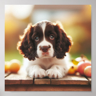 Poster cachorrinho inglês Springer Spaniel