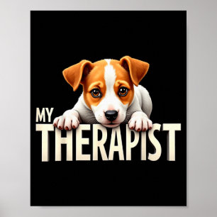 Poster Cachorrinho Jrt Engraçado Meu Terapêutico Jack Rus