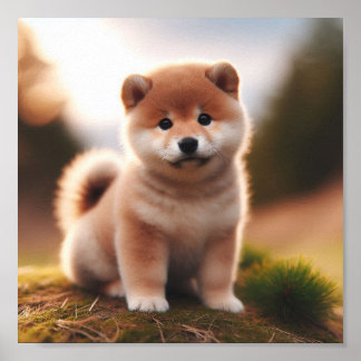 Poster cachorrinho Shiba Inu