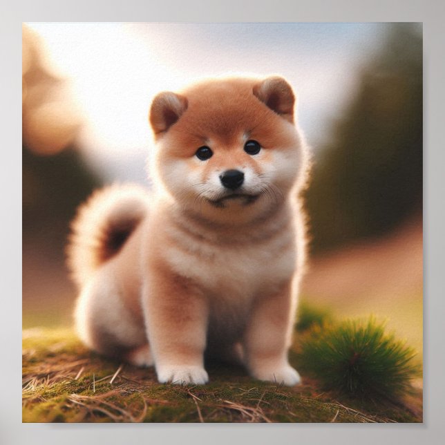 Poster cachorrinho Shiba Inu (Frente)