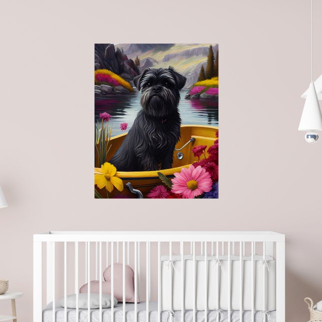 Poster Cachorro Affenpinscher sobre um remo: Uma aventura (Berçário 2)