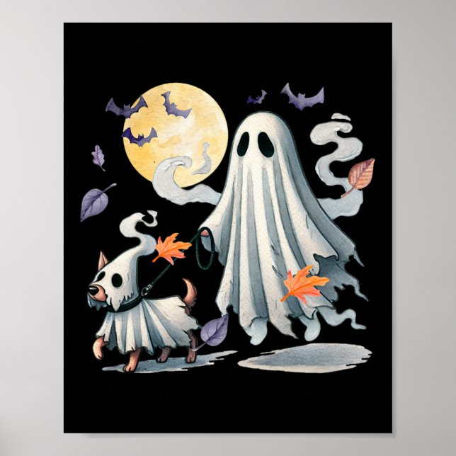 Poster Cachorro Andando Fantasma (Frente)