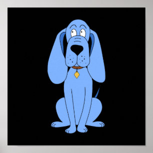 Poster Cachorro Azul. Hound.
