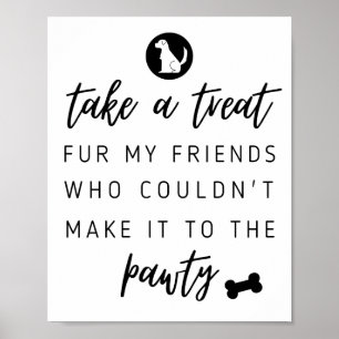 Poster Cachorro Biscoito   Cães   Sinal de Favor de Casa