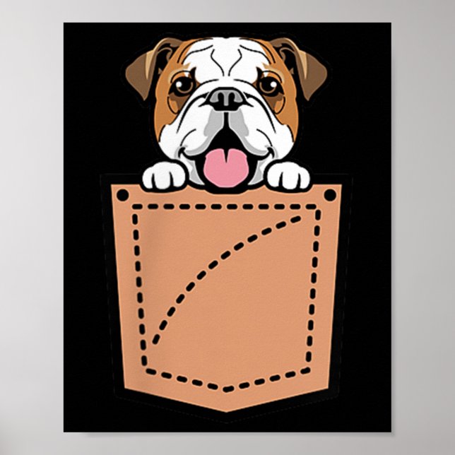 Poster Cachorro-Bolsa Inglês (Frente)
