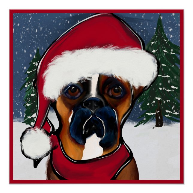 Pôster Cachorro Boxer (Frente)