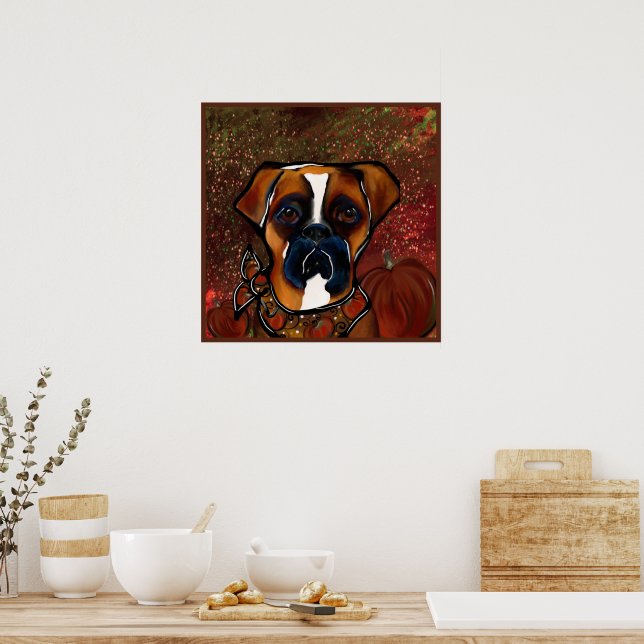 Poster Cachorro Boxer (Cozinha)