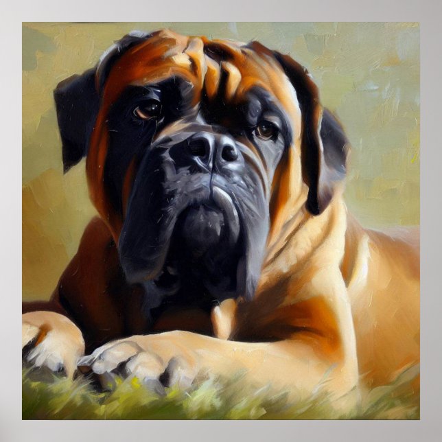 Poster Cachorro Bullmastiff (Frente)