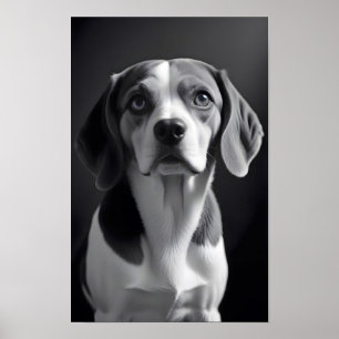 Poster Cachorro Cachorro Adorável Pet Retrato Retrato Cor