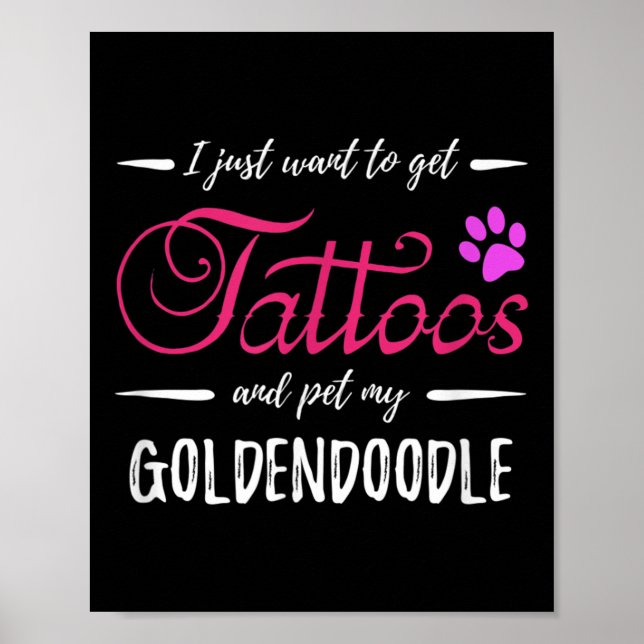Poster Cachorro Cachorro Cachorro Cachorro Tatuagem Engra (Frente)