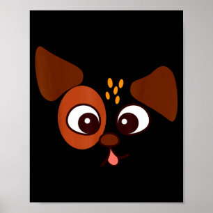 Poster Cachorro cara cachorrinho amantes dos cães fantasi