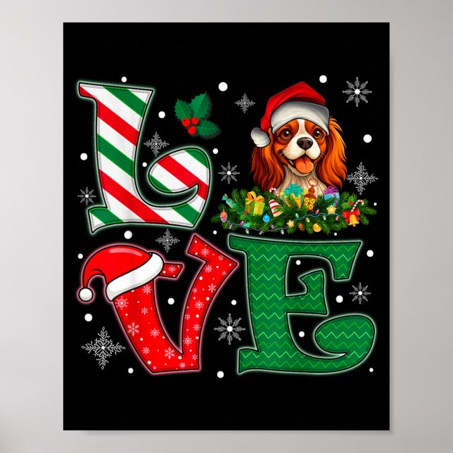 Poster Cachorro Cavalier King Charles Spaniel Amor de Cha (Frente)