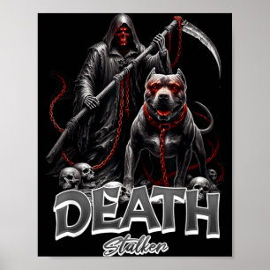 Poster Cachorro Ceifador da Morte no Halloween