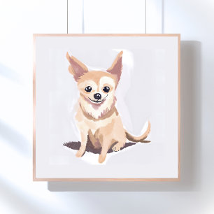 Poster Cachorro Chihuahua Cachorro Fofo Pet Filhote Aqu