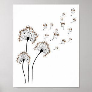 Poster Cachorro Chupa Chupa Chupa Chupa Dandelion Engraça