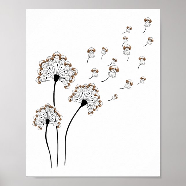 Poster Cachorro Chupa Chupa Chupa Chupa Dandelion Engraça (Frente)