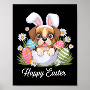 Poster Cachorro Coelho Bonito Cachorro Cachorro Pesseguei