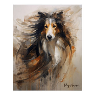 Pôster Cachorro Collie no vento 002 - Yacobsen Derosa