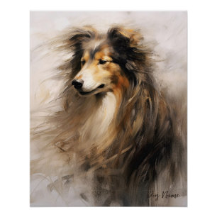 Pôster Cachorro Collie no vento 005 - Yacobsen Derosa