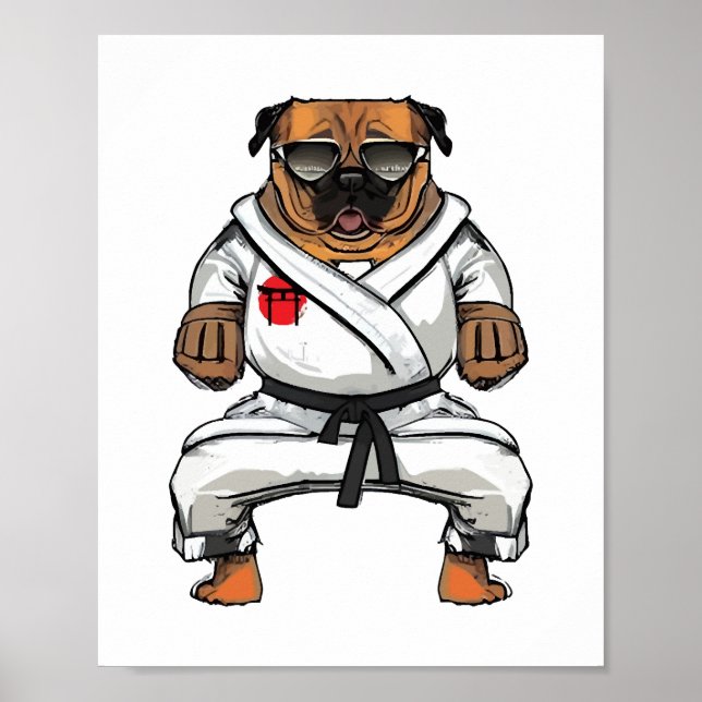 Poster Cachorro Conhece Karate (Frente)