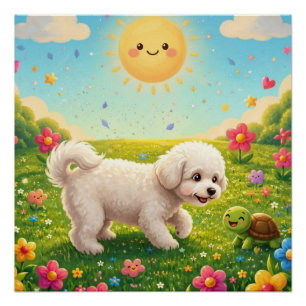 Pôster Cachorro Curioso