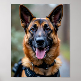 Poster Cachorro da Polícia
