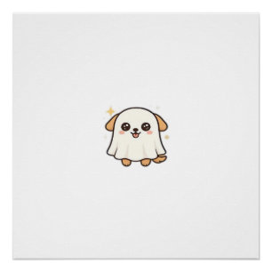 Pôster Cachorro da Temporada Assustadora Kawaii � Camiset