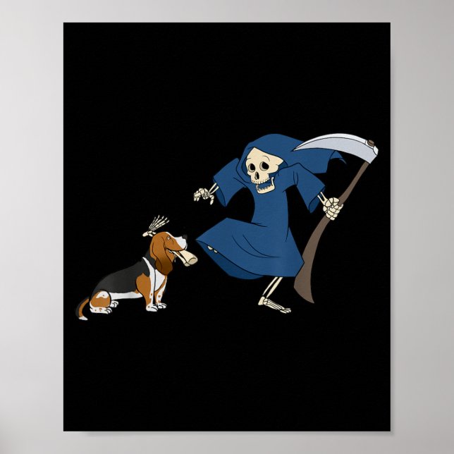 Poster Cachorro de Aposta Ceifador de Halloween (Frente)