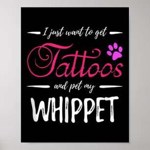 Poster Cachorro De Branca Tatuagem Engraçada Cachorro Mam