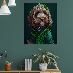 Poster Cachorro de Cockapoo na Rua.