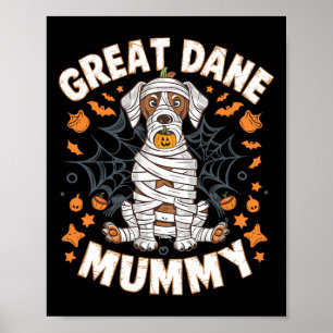 Poster Cachorro de Figurino de Halloween Por cima da Gran