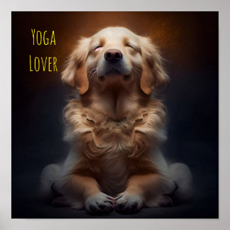 Poster Cachorro de Ioga Cugado - AI