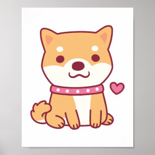 Poster Cachorro de Shiba Inu
