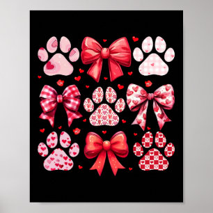 Poster Cachorro Dia dos Namorados Coquette Cachorro Fofo