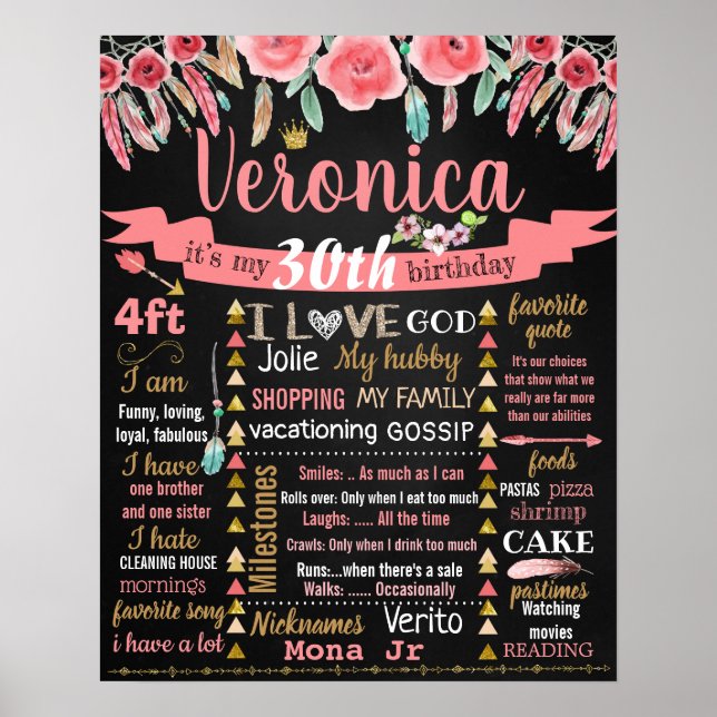 Poster Cachorro do bolo de Aniversário Adulto (Frente)