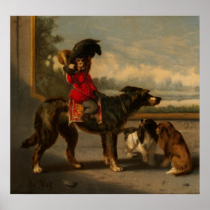 Poster Cachorro do Macaco