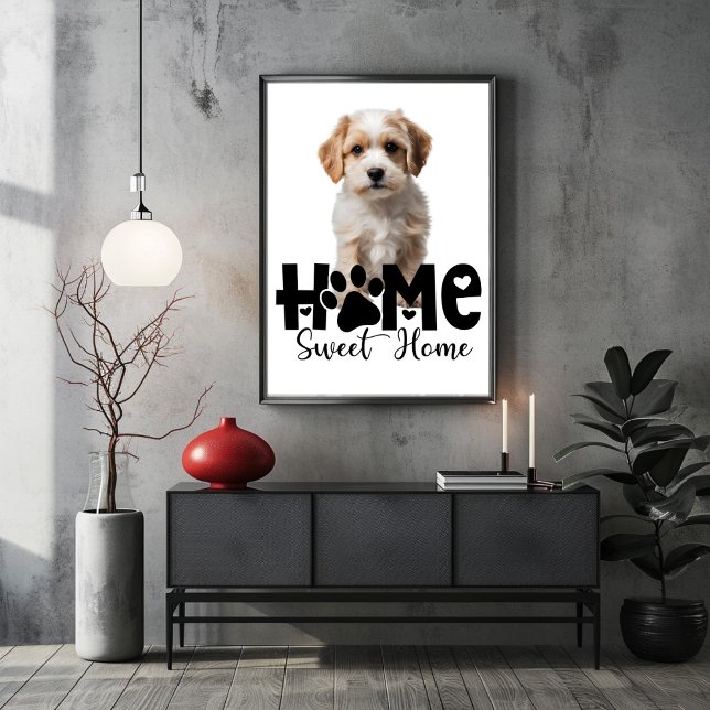 Poster Cachorro doméstico doce (Home Sweet Home Dog Poster)