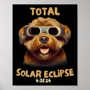 Poster Cachorro Eclipse Vestindo Gamas Eclipse Solares