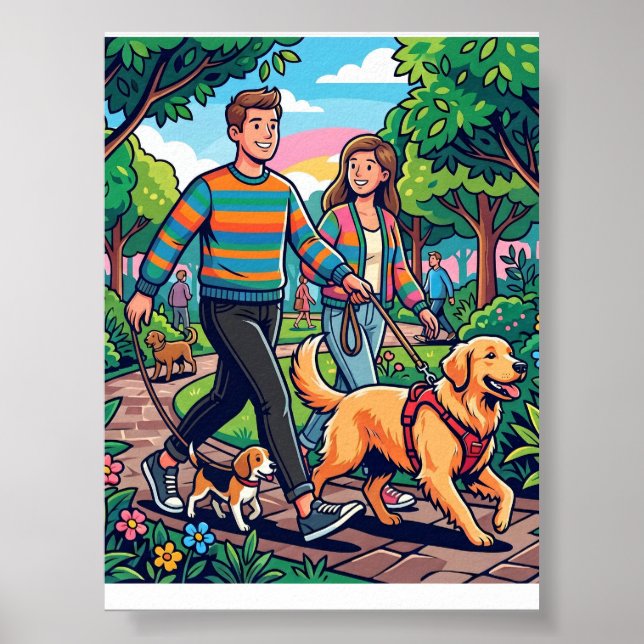 Poster Cachorro engraçado (Frente)