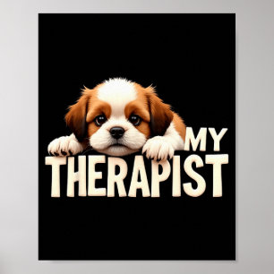 Poster Cachorro Engraçado Meu Cachorro Shih Tzu Therast 