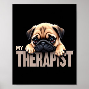 Poster Cachorro Engraçado Meu Pug Therast